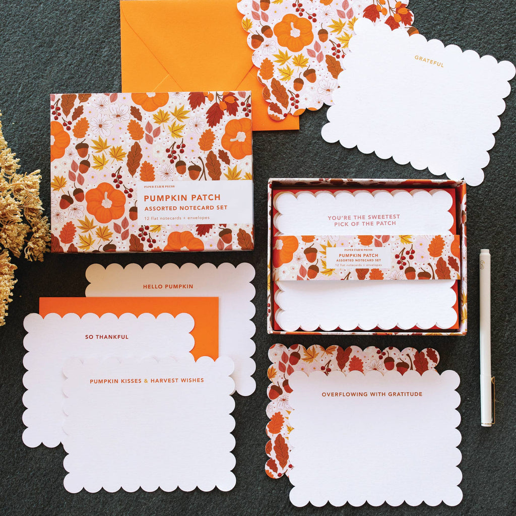 Pumpkin Patch Assorted Notecard Set