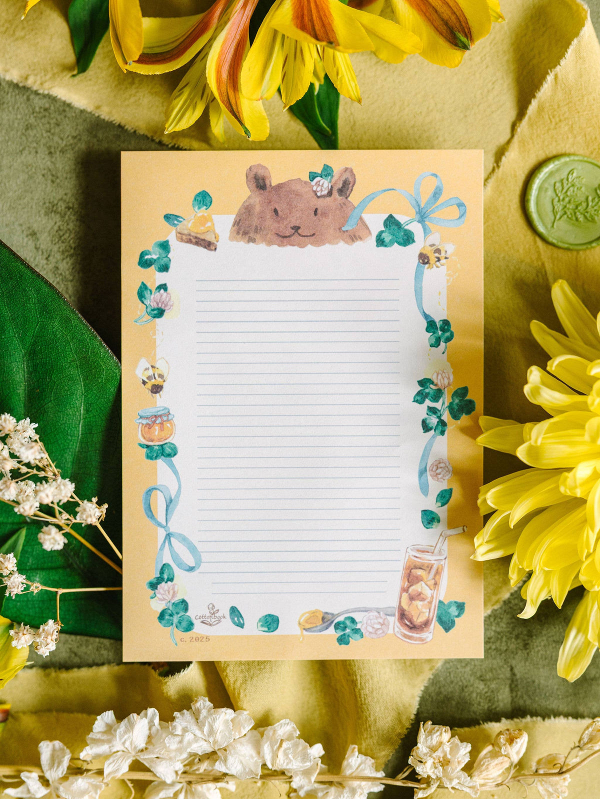 A6 Stationery Set: Sweet Honey & Wild Clover