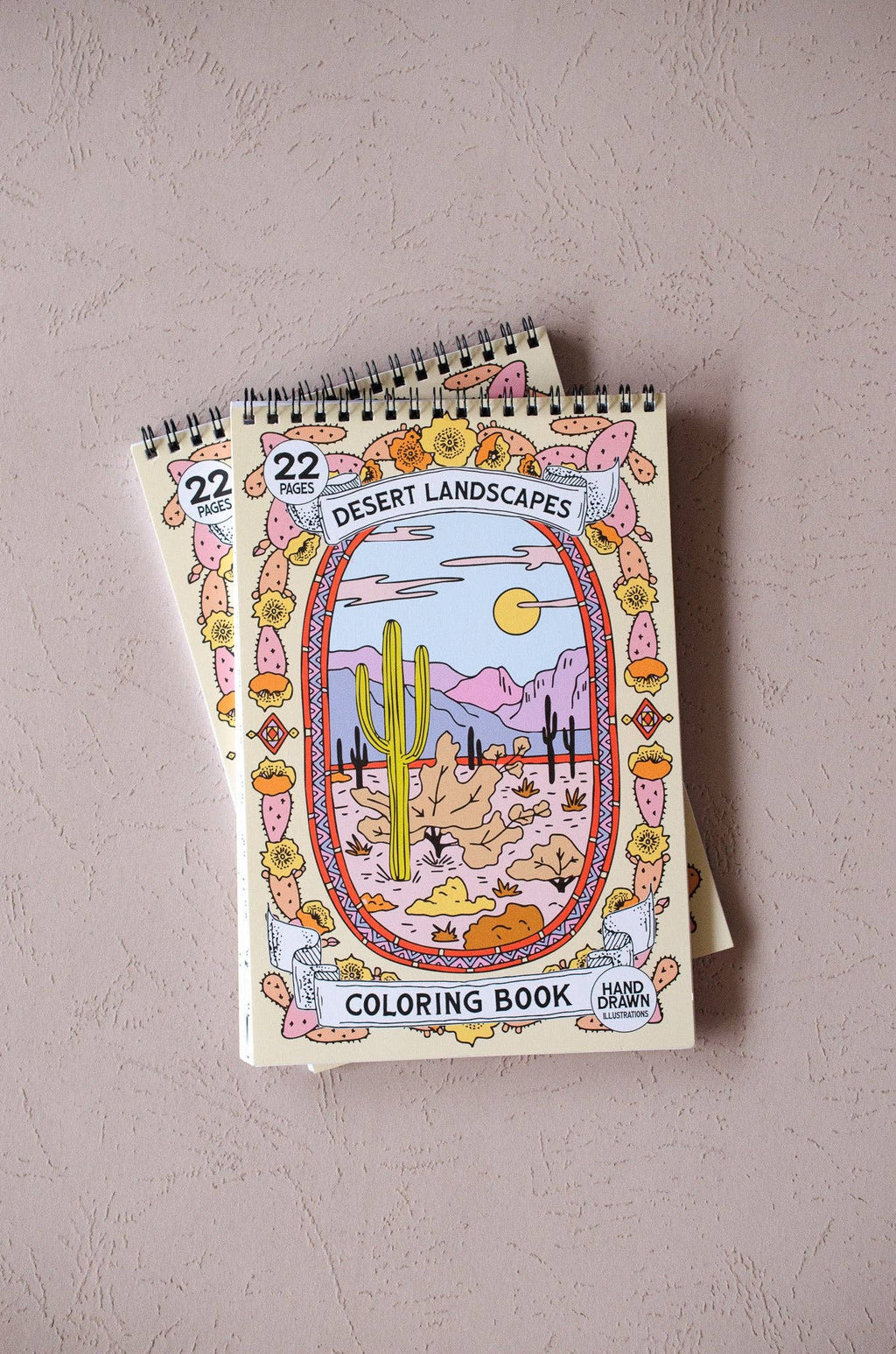 Antiquaria Desert Landscapes Premium Coloring Book