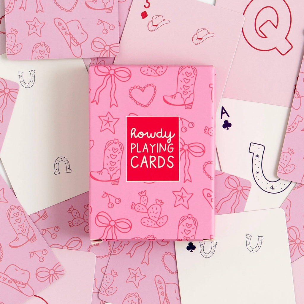 Howdy Cowgirl Western Doodles Deck of Playing Cards