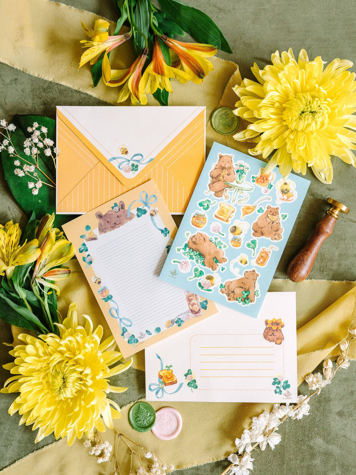 A6 Stationery Set: Sweet Honey & Wild Clover