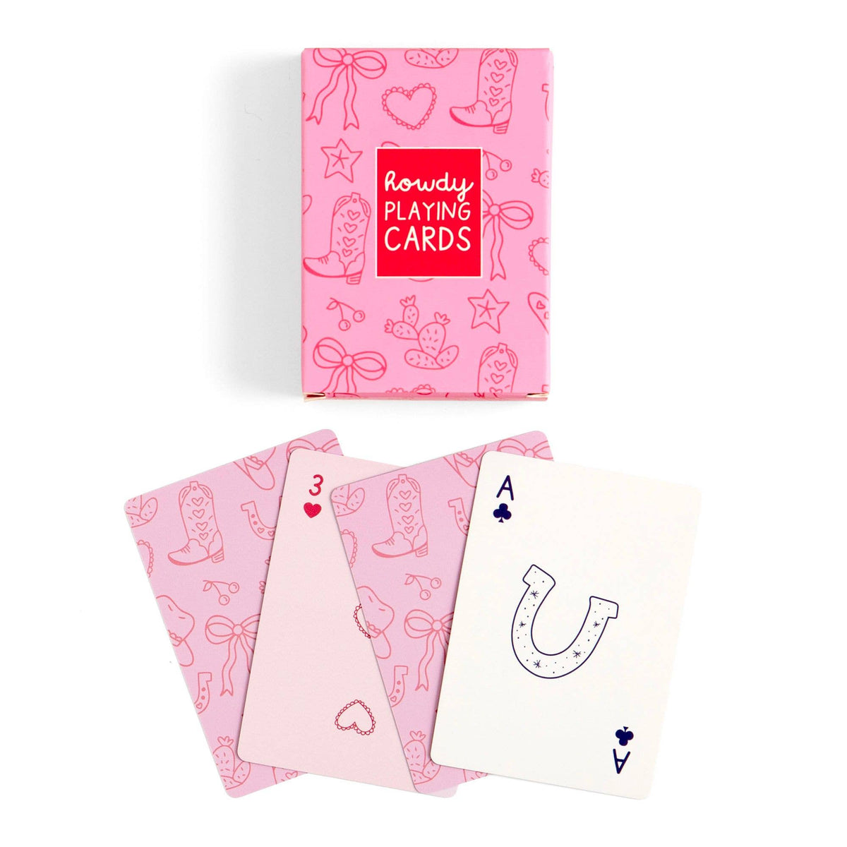 Howdy Cowgirl Western Doodles Deck of Playing Cards