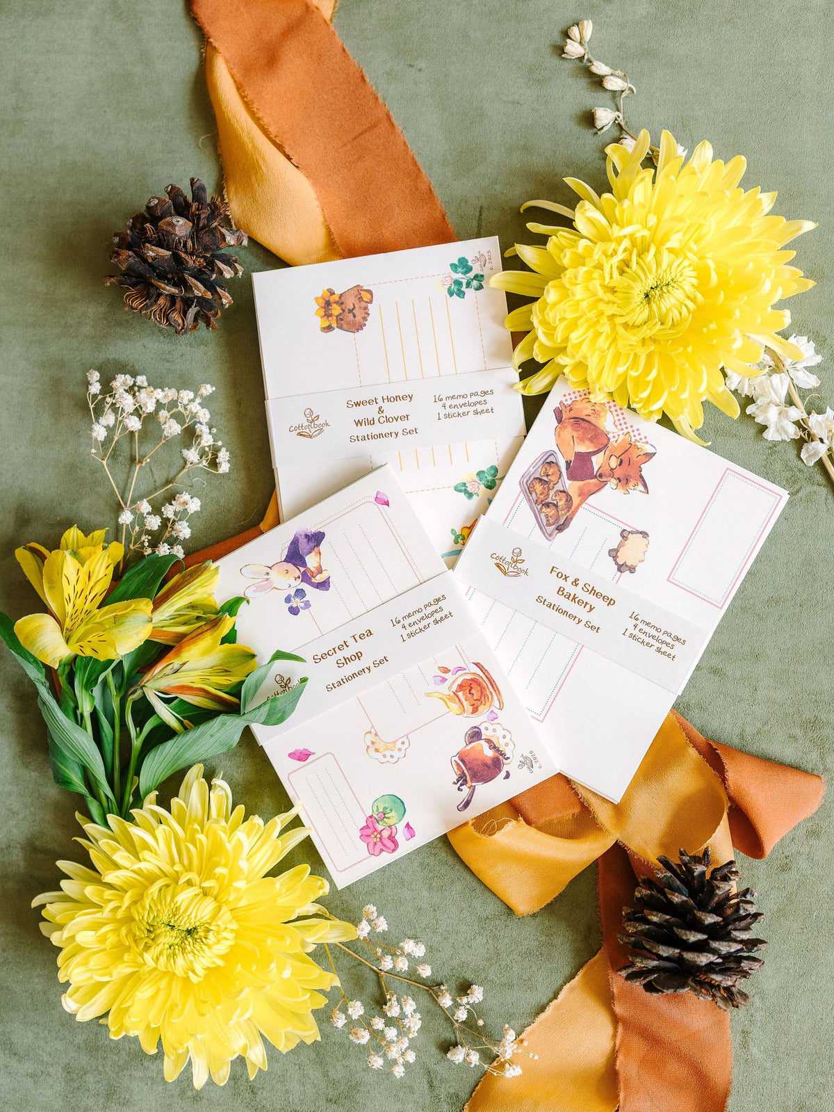 A6 Stationery Set: Sweet Honey & Wild Clover