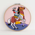Cowgirl Premium Embroidery Kit, 6 in