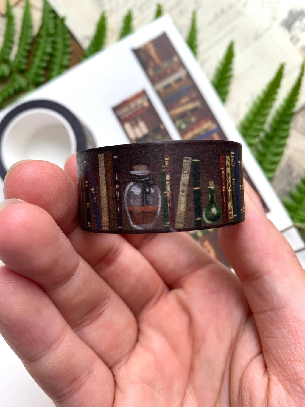 Bookshelf washi tape