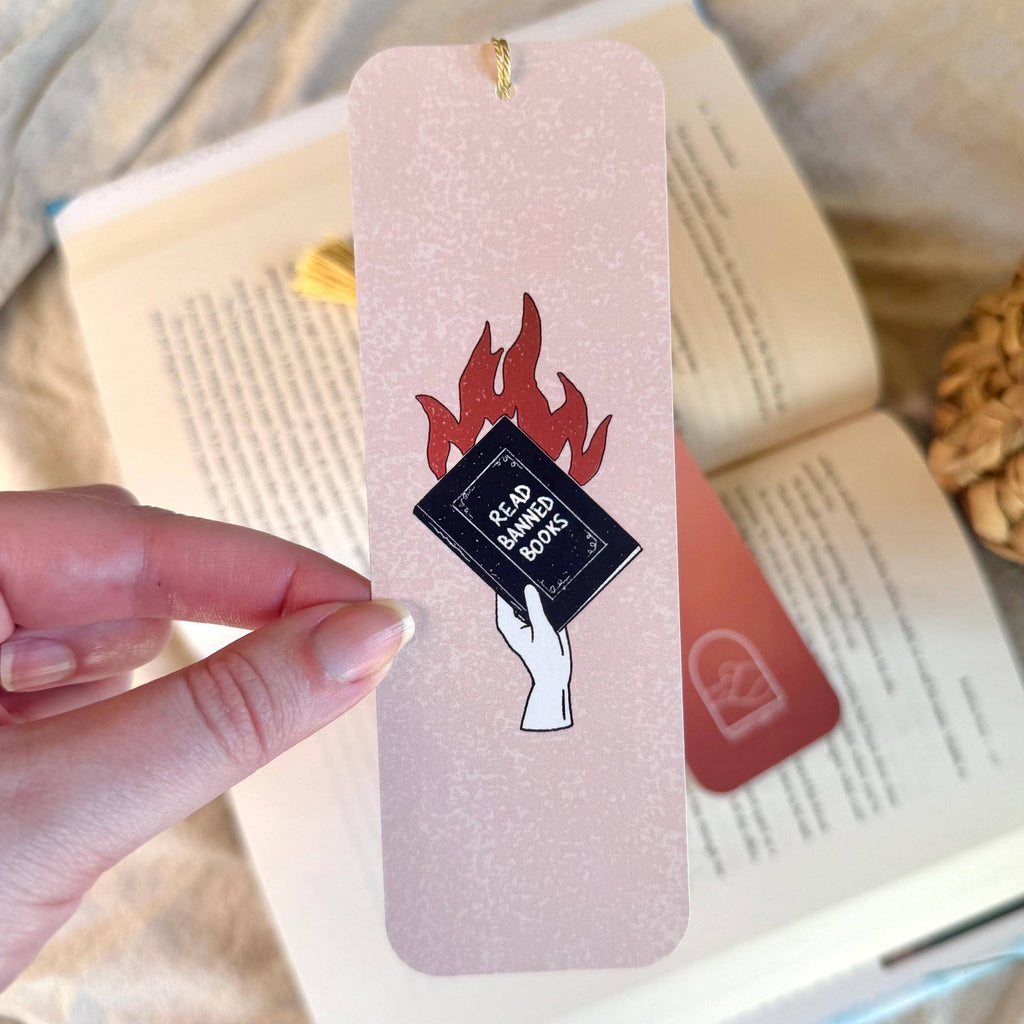 Read Banned Books Bookmark with Tassel