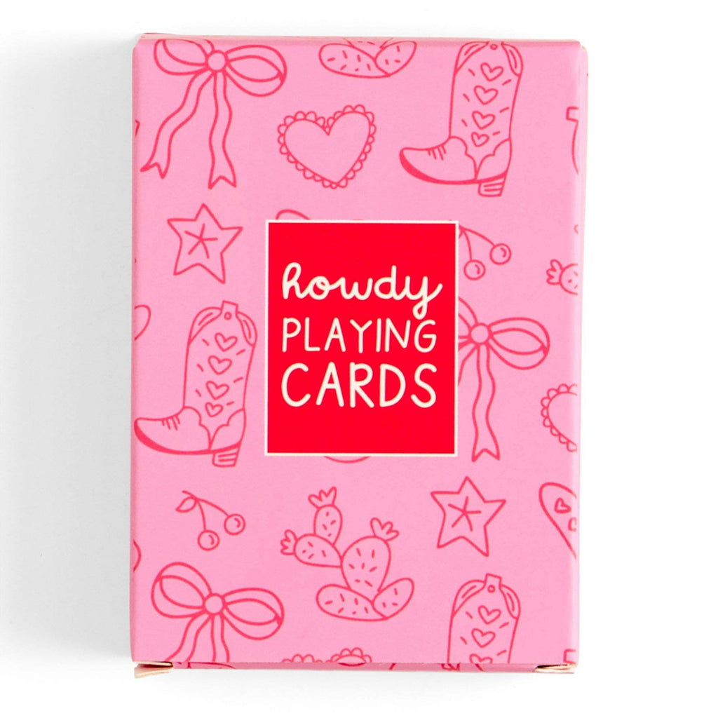 Howdy Cowgirl Western Doodles Deck of Playing Cards