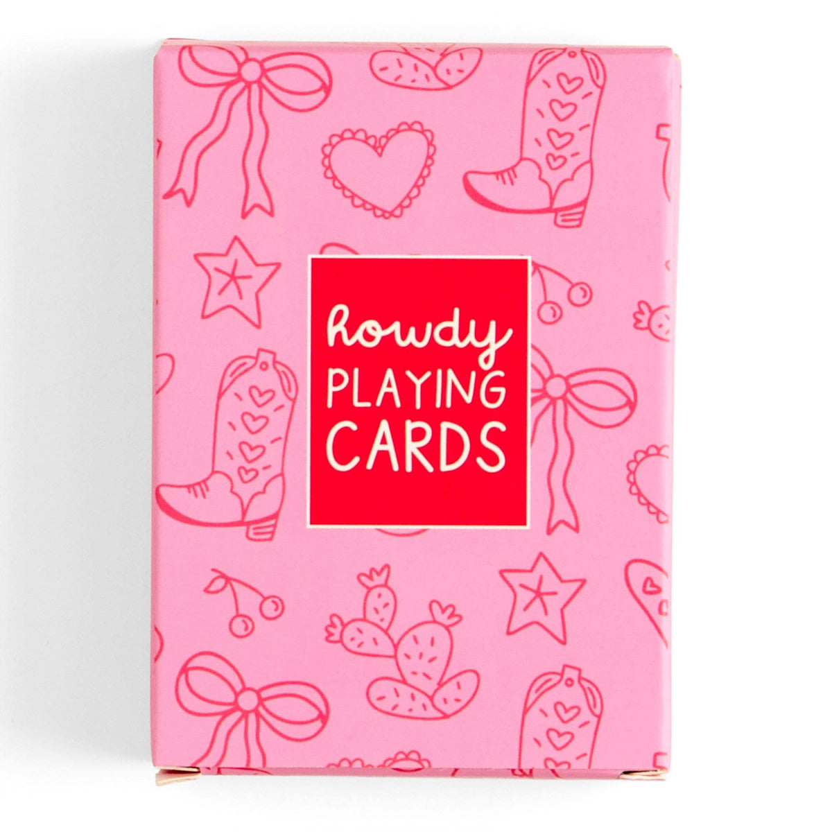 Howdy Cowgirl Western Doodles Deck of Playing Cards