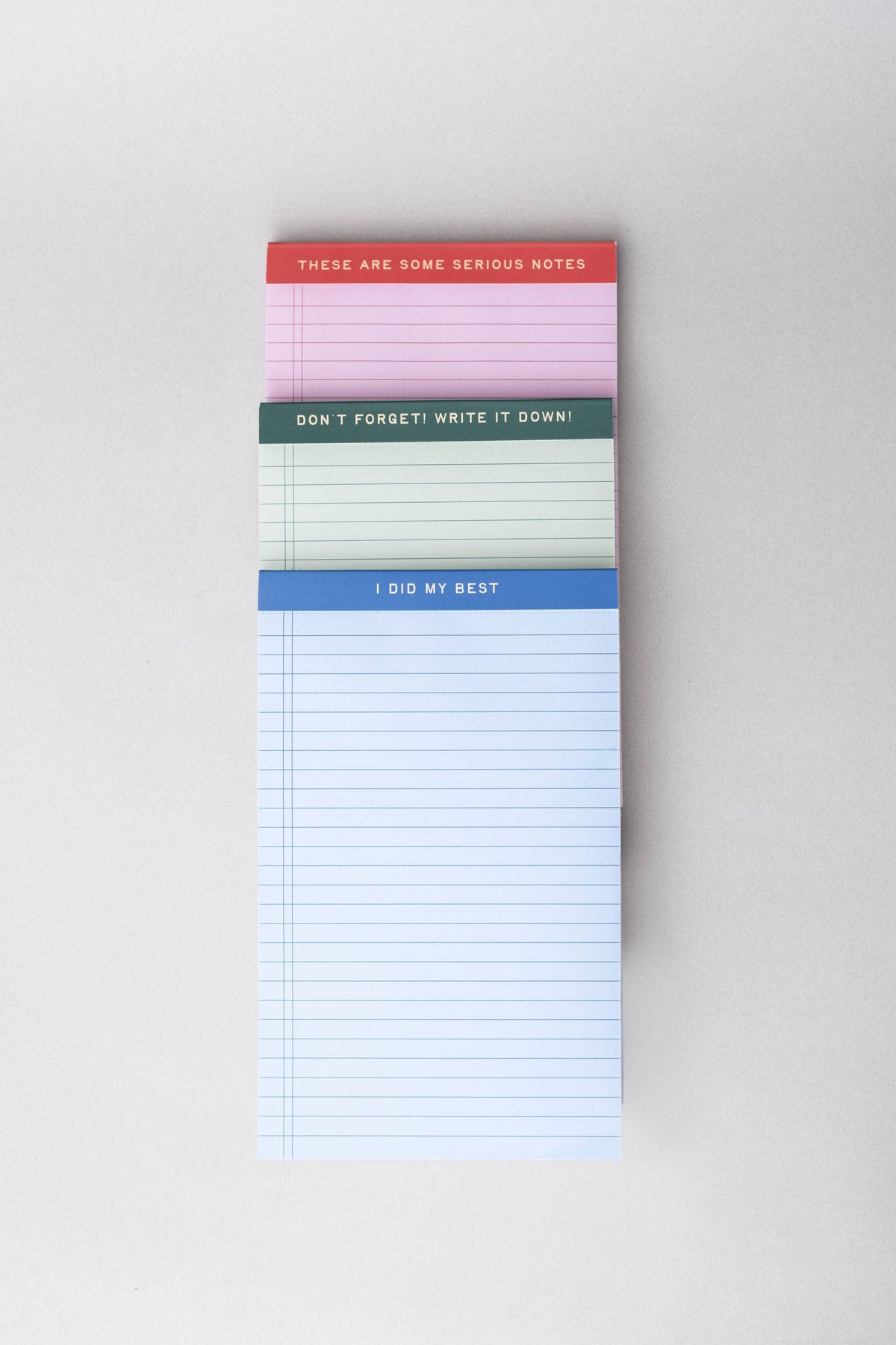 Mini Legal Pad Set, Serious Notes