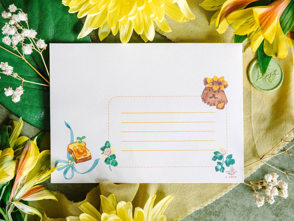 A6 Stationery Set: Sweet Honey & Wild Clover