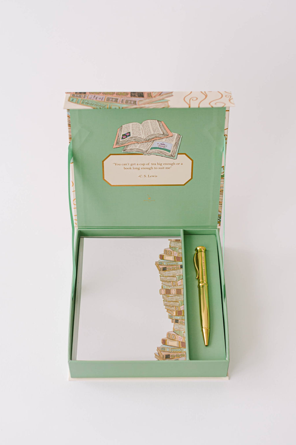 Cozy Book Stack Luxury Stationery Set