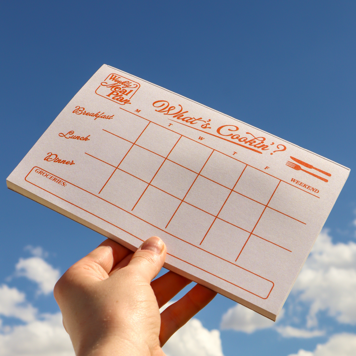 What's Cookin'? Meal Prep Notepad
