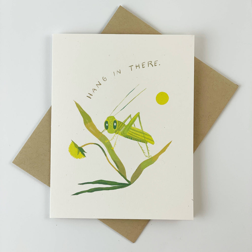 Hang In There Grasshopper Empathy Encouragement Card