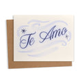 Te Amo Airbrush Spanish Valentine's Day Greeting Card