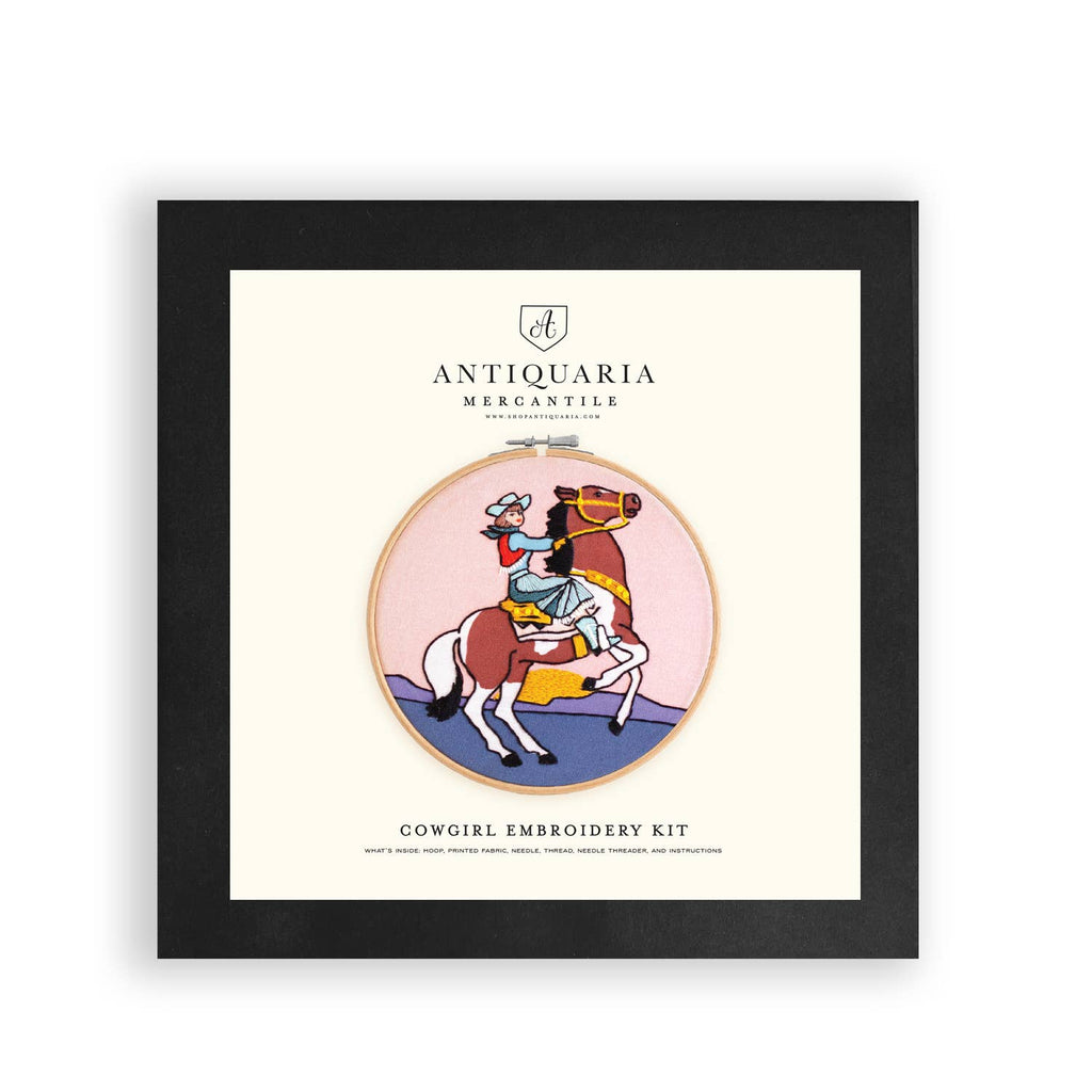 Cowgirl Premium Embroidery Kit, 6 in