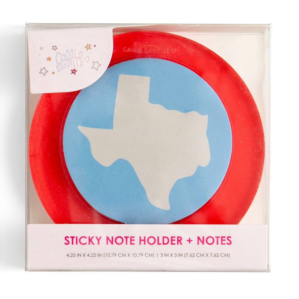 Texas Western Sticky Notes with Acrylic Holder