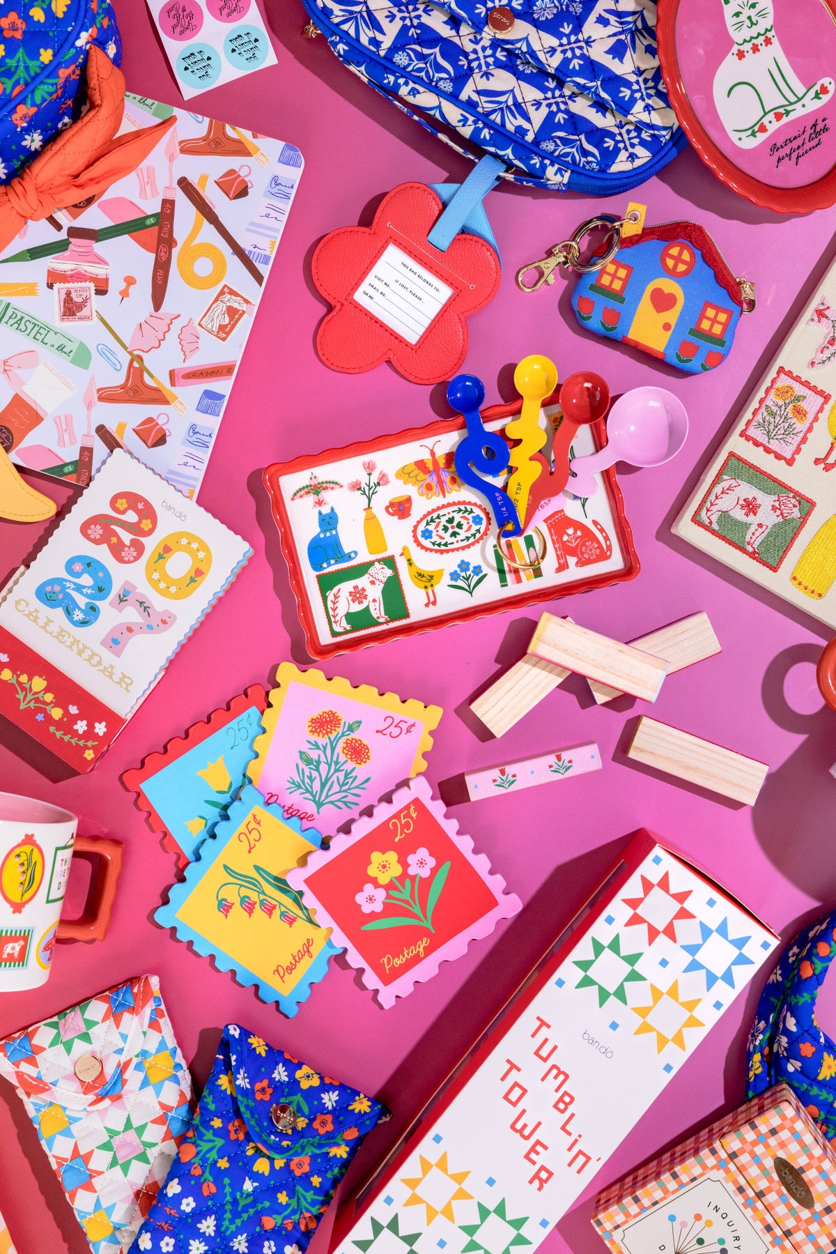 Coaster Set, Stamps