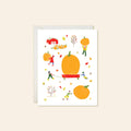 Pumpkin Wagon - Timeless Autumn Fall Greeting Card