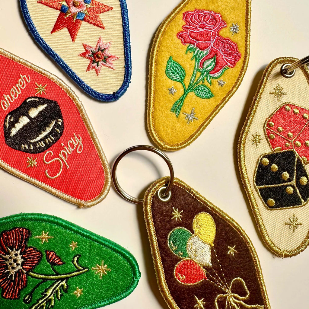 Roses Patch Keychain