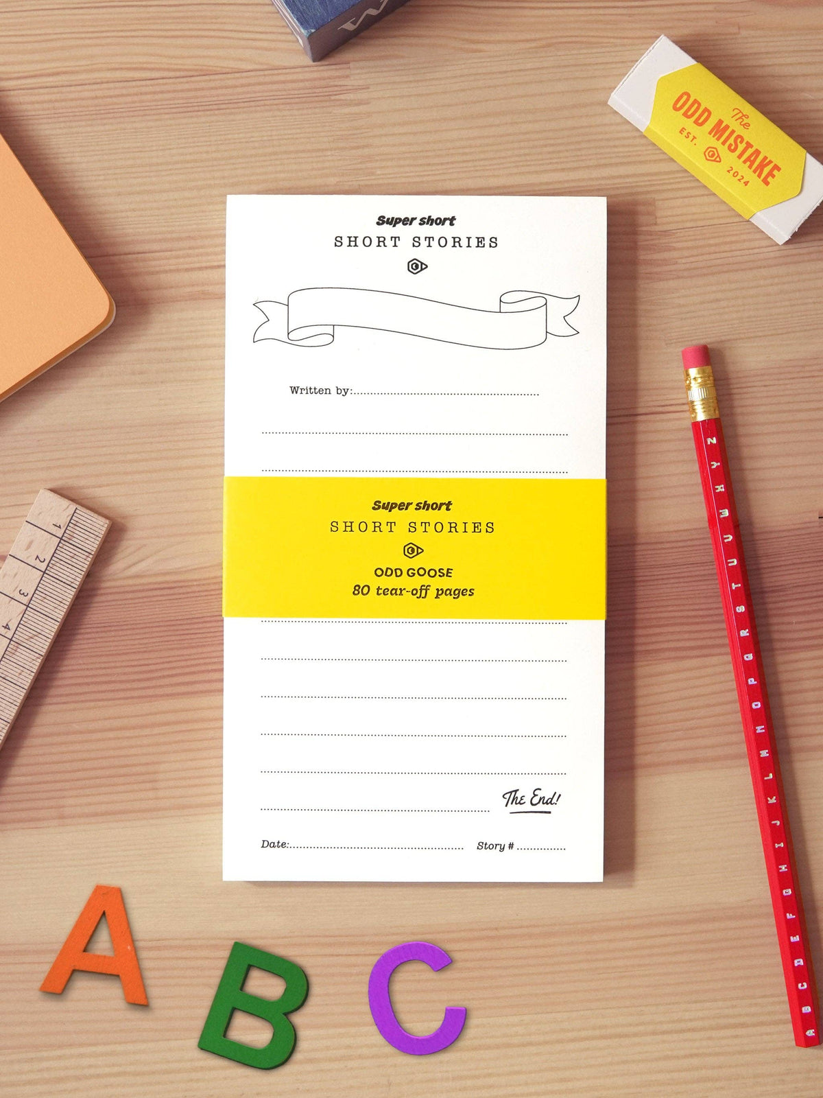 Short Stories Creative Writing Notepad - Handmade in UK