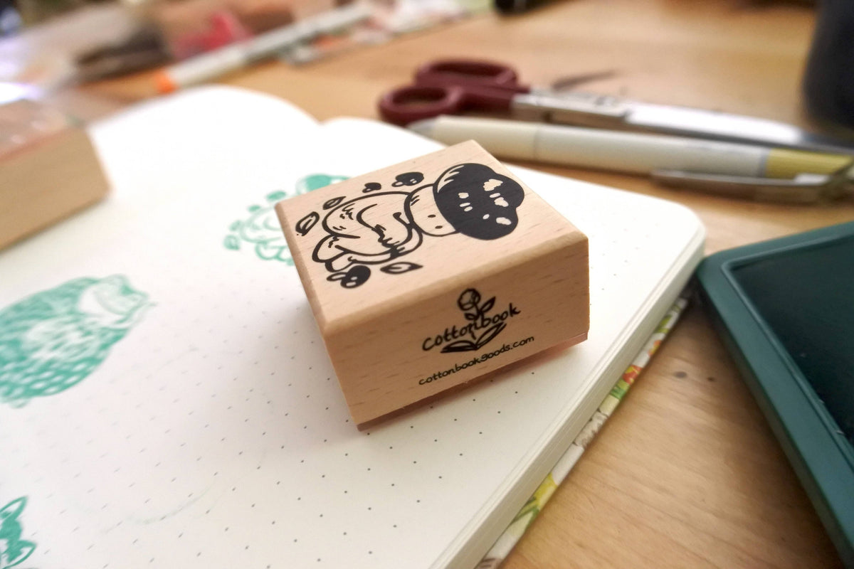 Mushroom Friend Rubber Stamp