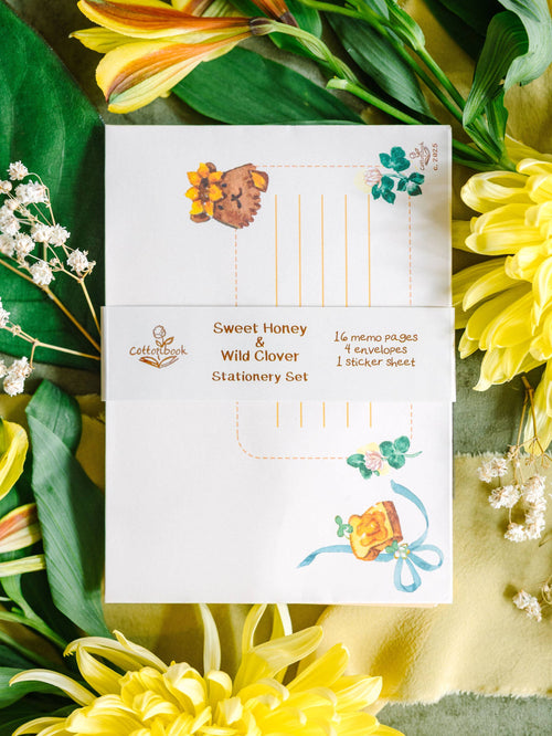 A6 Stationery Set: Sweet Honey & Wild Clover