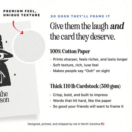 'Tis the Season' for Halloween - A2 Holiday Greeting Card