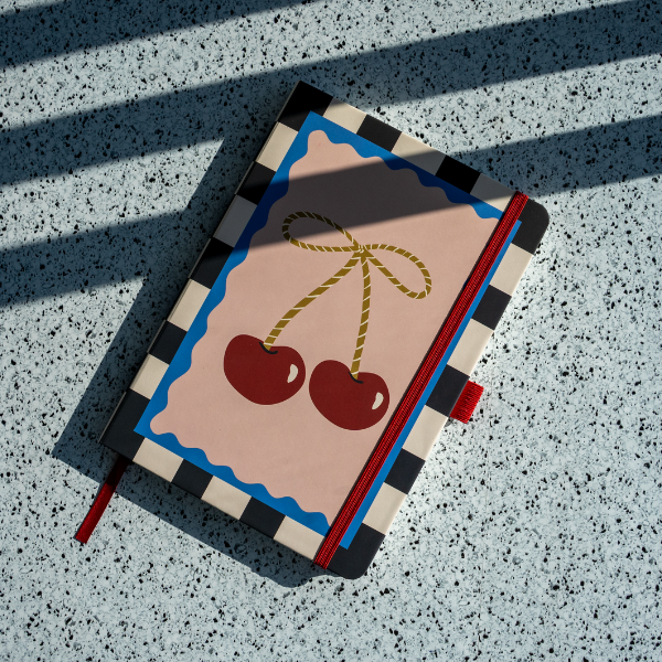 Cherry Bow Hardbound Layflat Notebook Journal HBLFE2510L