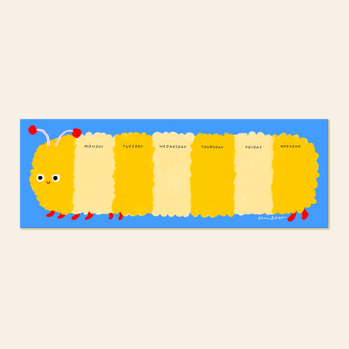 Collin Caterpillar Weekly Desk Planner – Cute Planner Pad