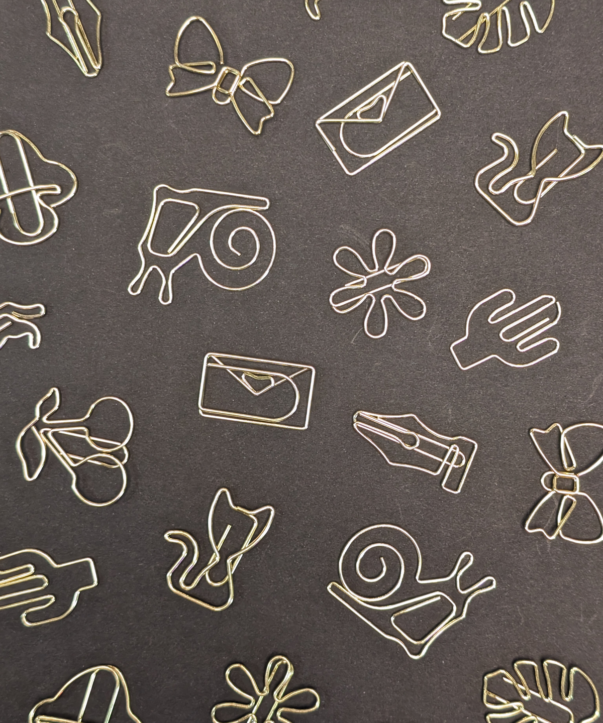 Gold Snails Boxed Paper Clips - Set of 12