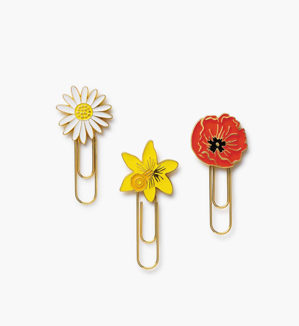 Garden Study Enamel Paper Clip Set