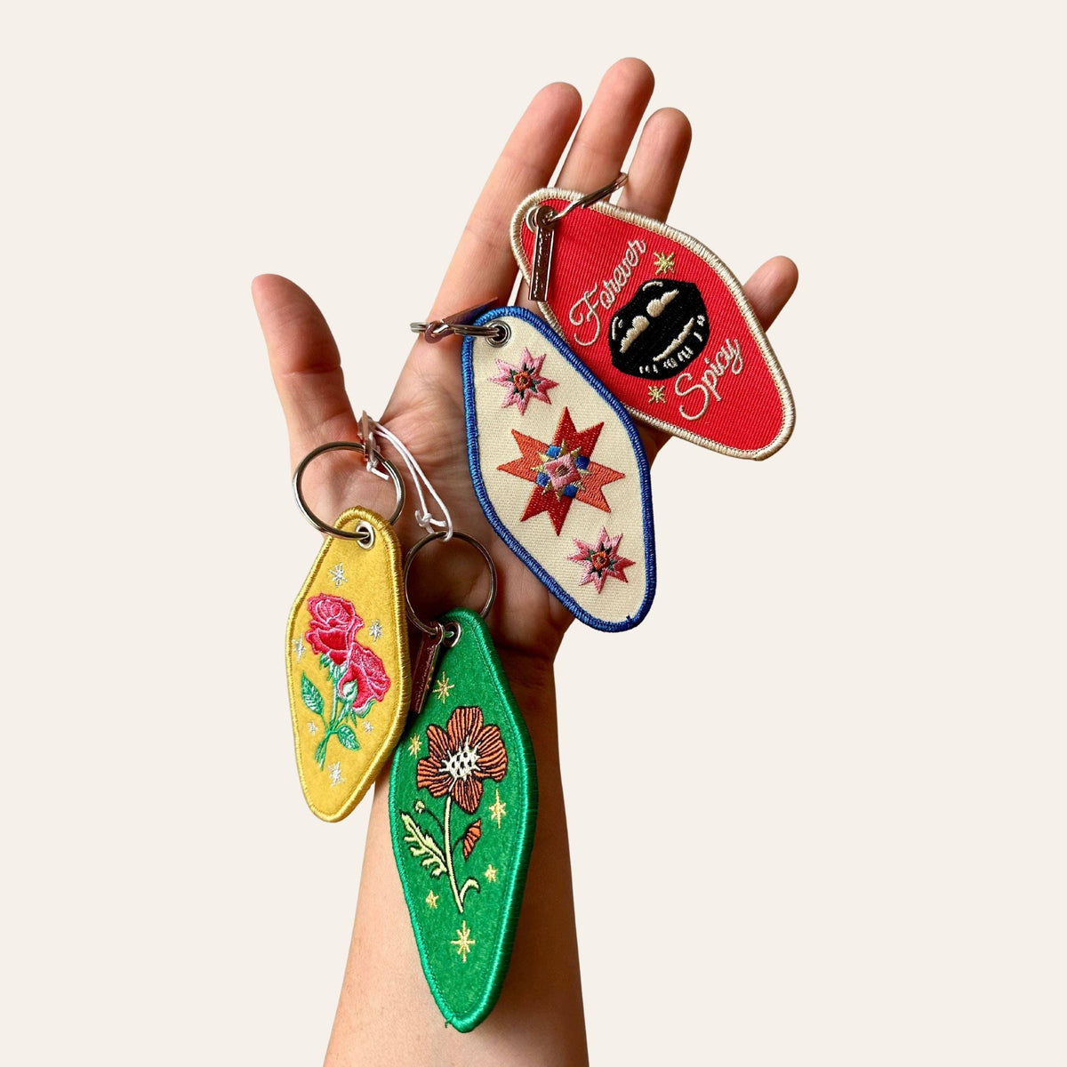 Roses Patch Keychain