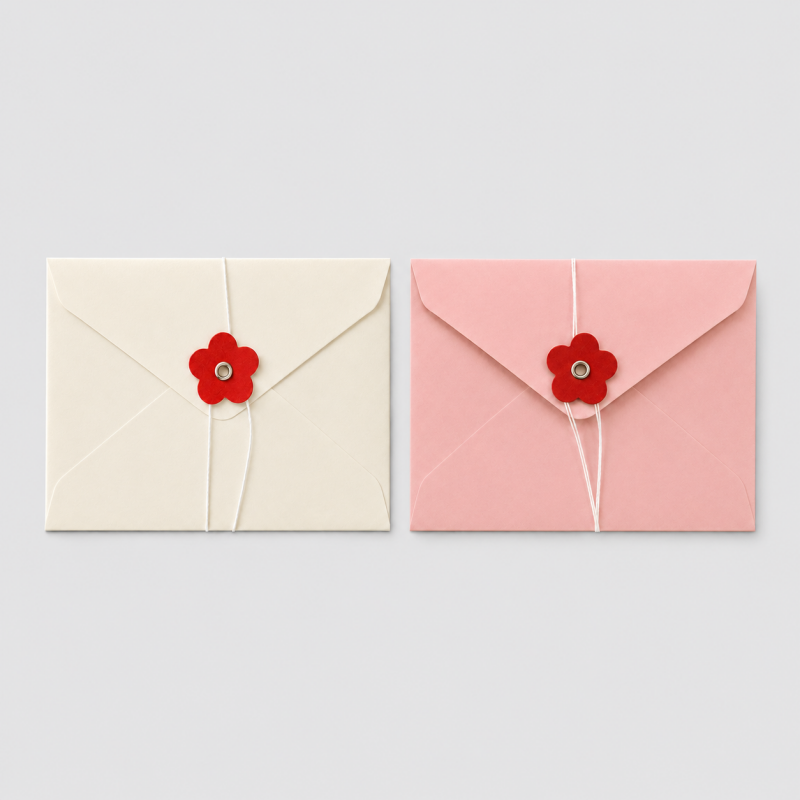 10 Retro Kraft Sealing Envelopes