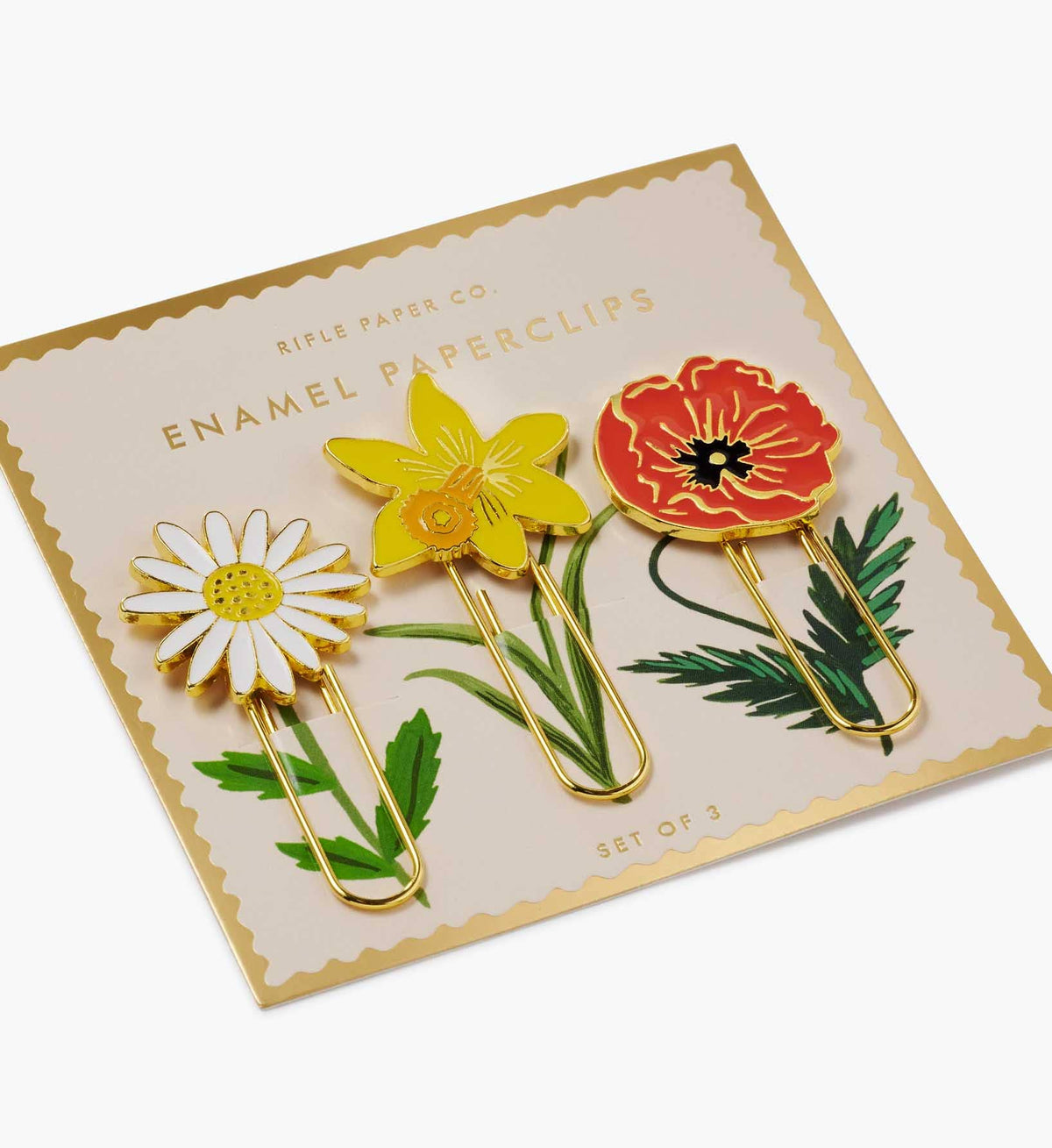 Garden Study Enamel Paper Clip Set