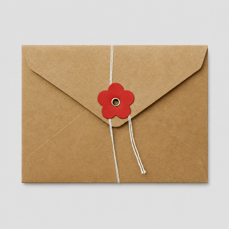 10 Retro Kraft Sealing Envelopes