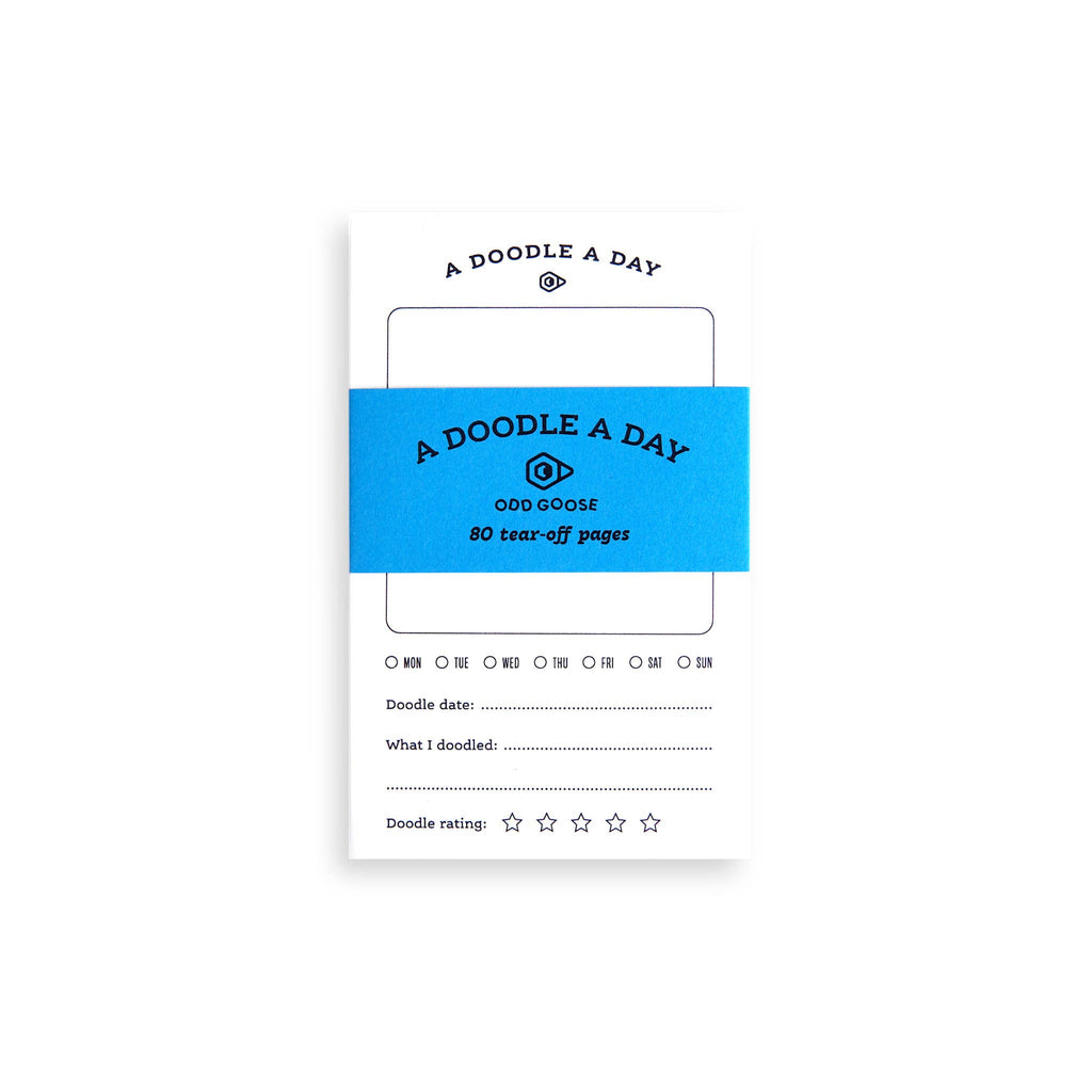 A Doodle A Day Creative Drawing Notepad - Handmade in UK