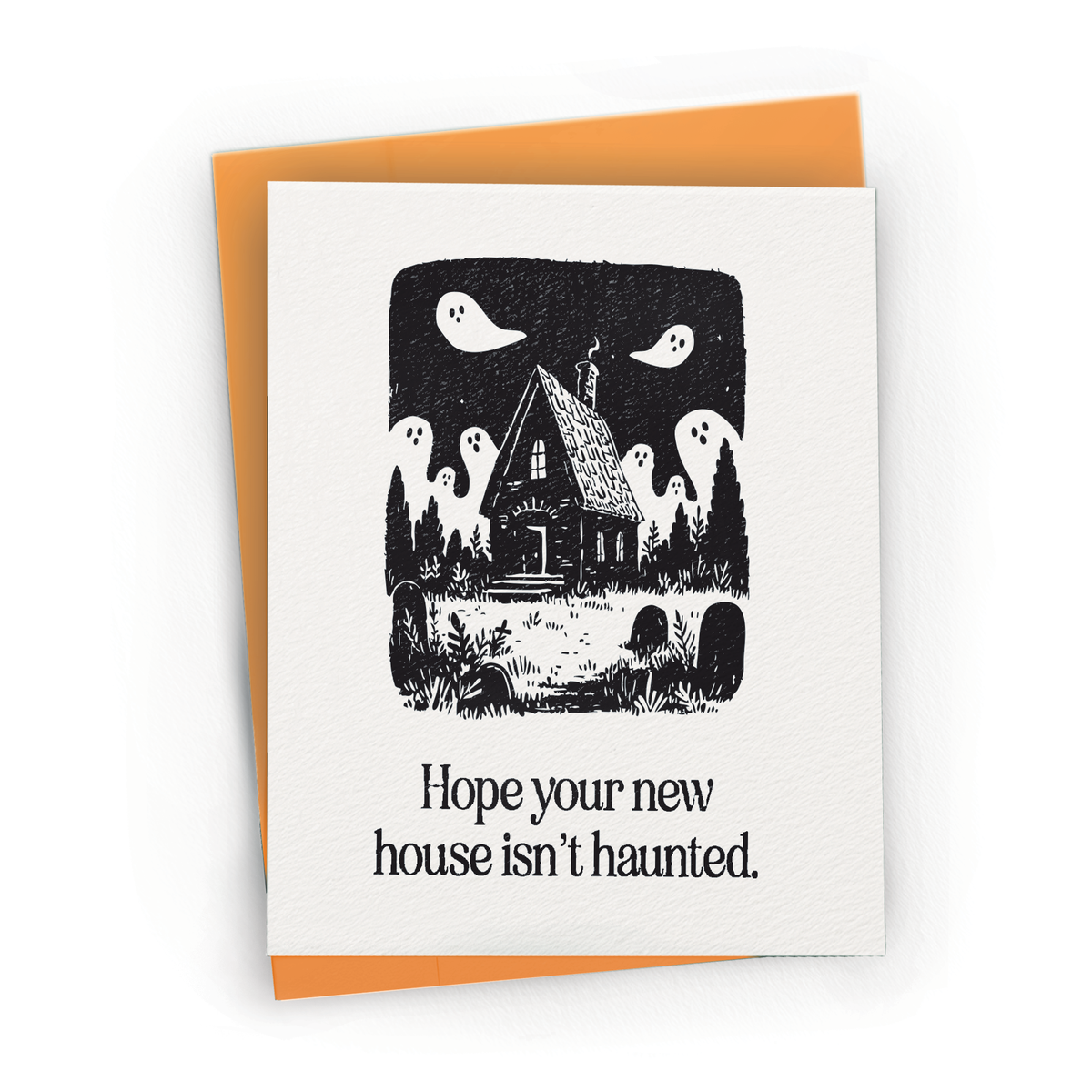 New Home Haunted House - A2 Housewarming Greeting Card