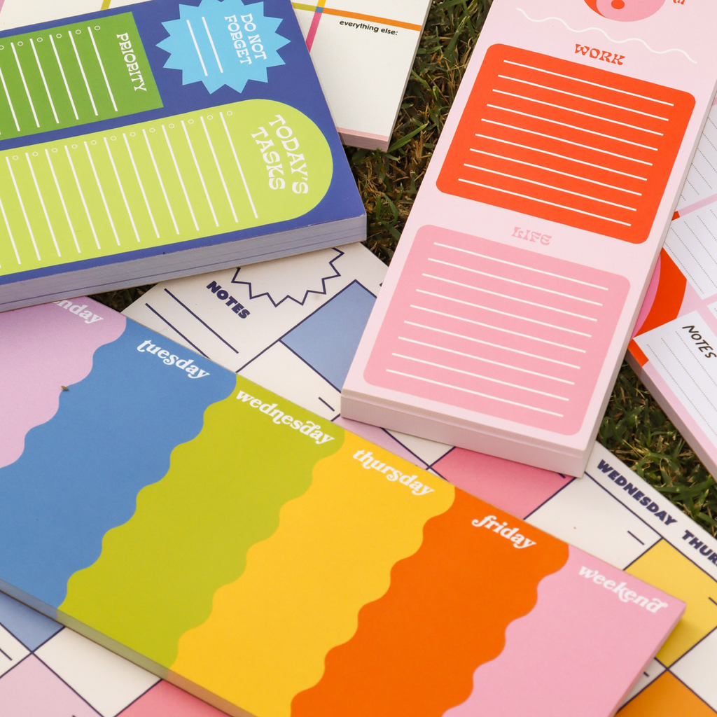Pink Monthly Notepad