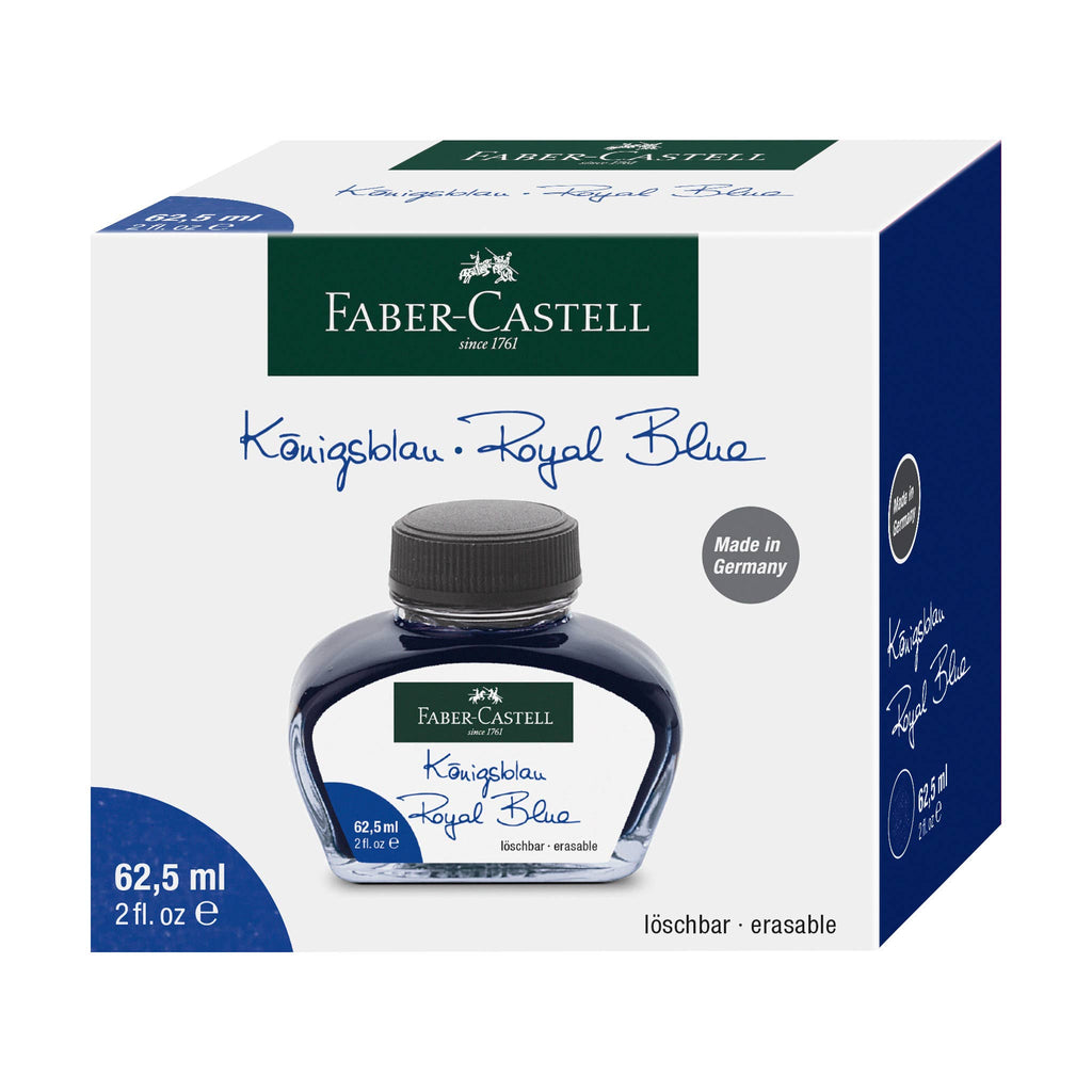 Fountain Pen Ink Bottle, 62.5ml Available in Black or Blue