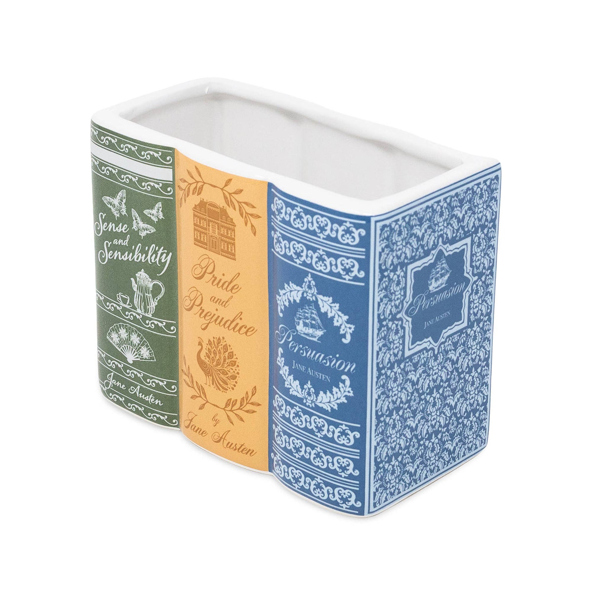 Bookstack Pencil Cup, Jane Austen Collection