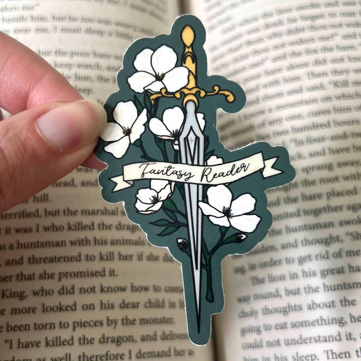 Fantasy Reader Sticker | Romantasy Decal | Kindle Sticker