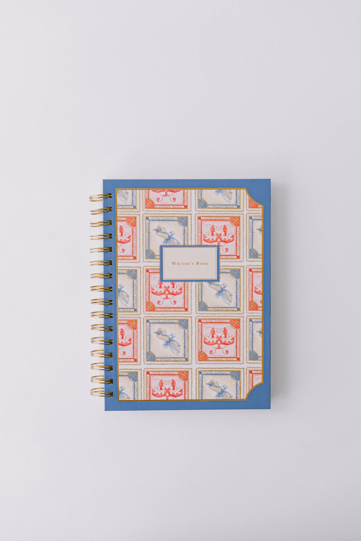 Stamp Pattern Writer's Spiral Notebook