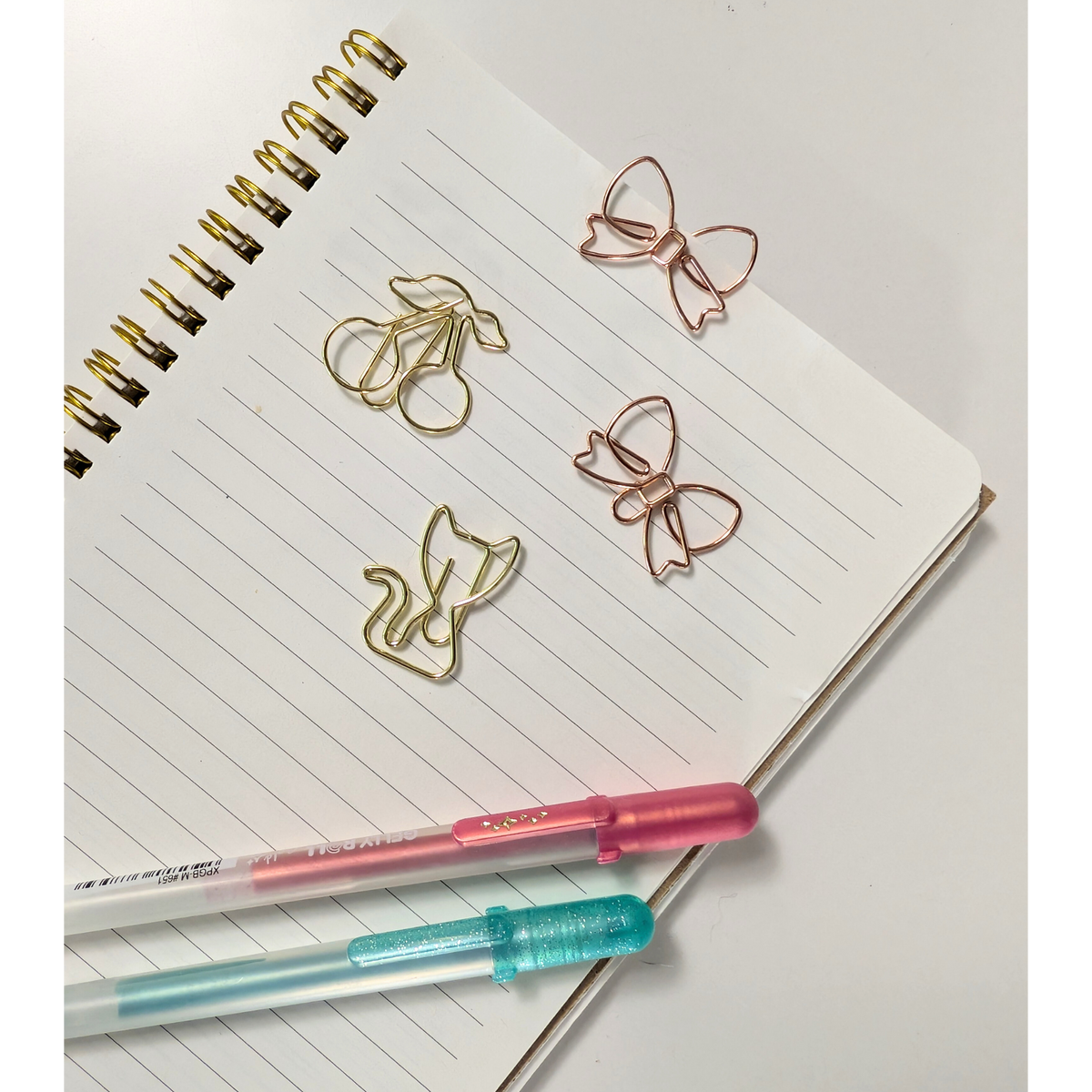 Gold Snails Boxed Paper Clips - Set of 12