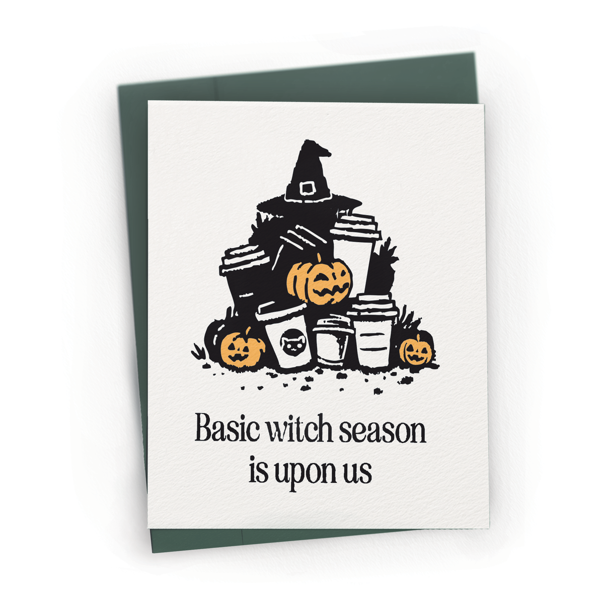 Basic Witch Season - A2 Halloween Greeting Card