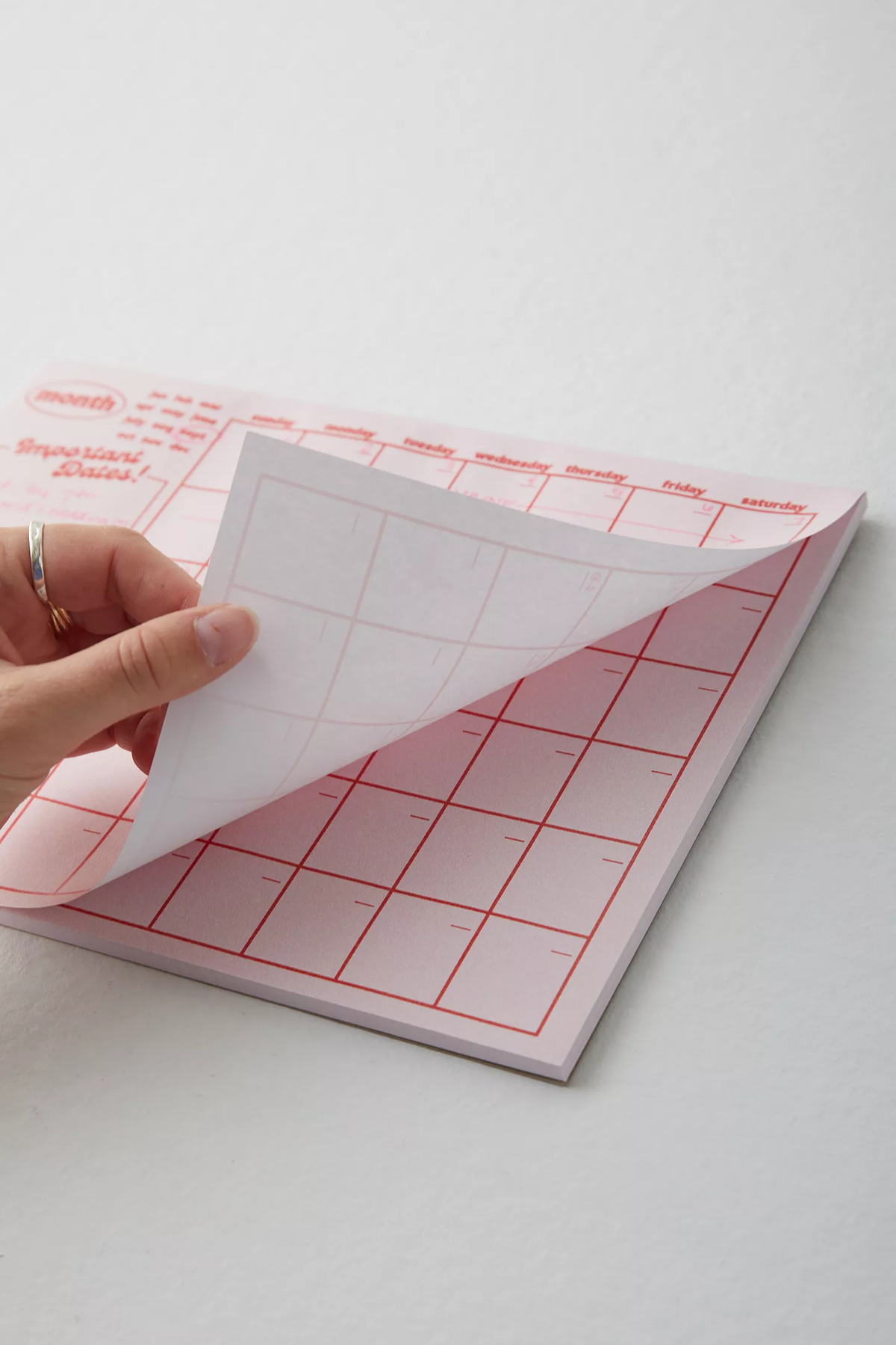 Pink Monthly Notepad