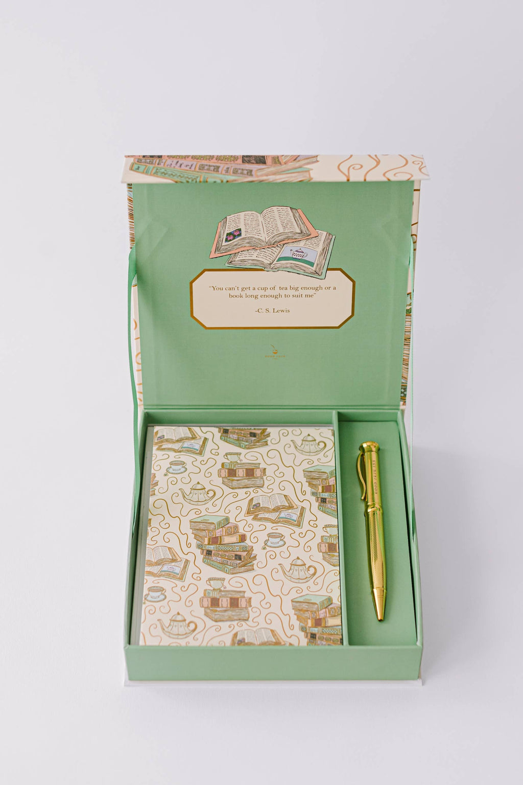 Cozy Book Stack Luxury Stationery Set