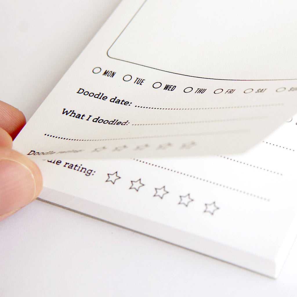 A Doodle A Day Creative Drawing Notepad - Handmade in UK