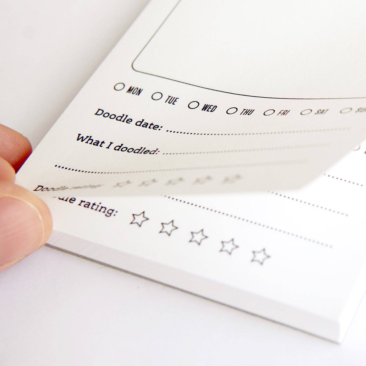 A Doodle A Day Creative Drawing Notepad - Handmade in UK