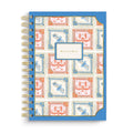 Stamp Pattern Writer's Spiral Notebook