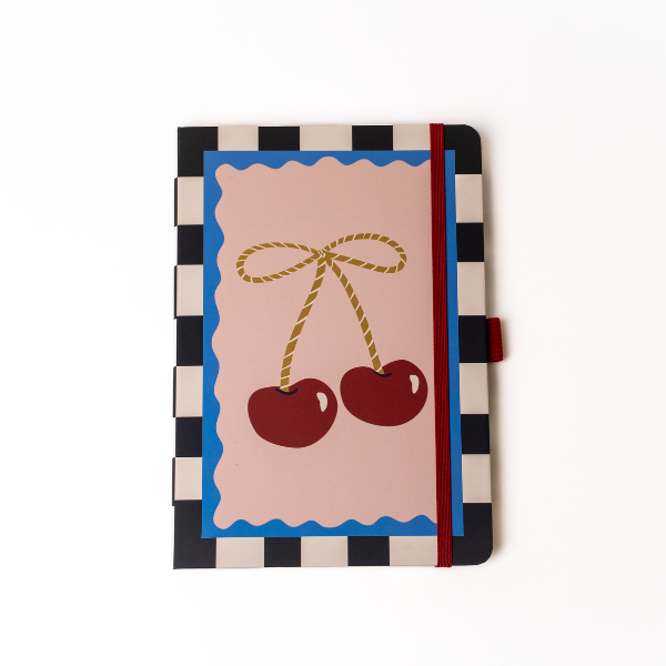 Cherry Bow Hardbound Layflat Notebook Journal HBLFE2510L